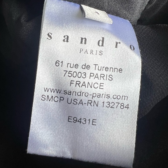 Sandro Paris Semi-Sheer Halter Top - Picture 8 of 12